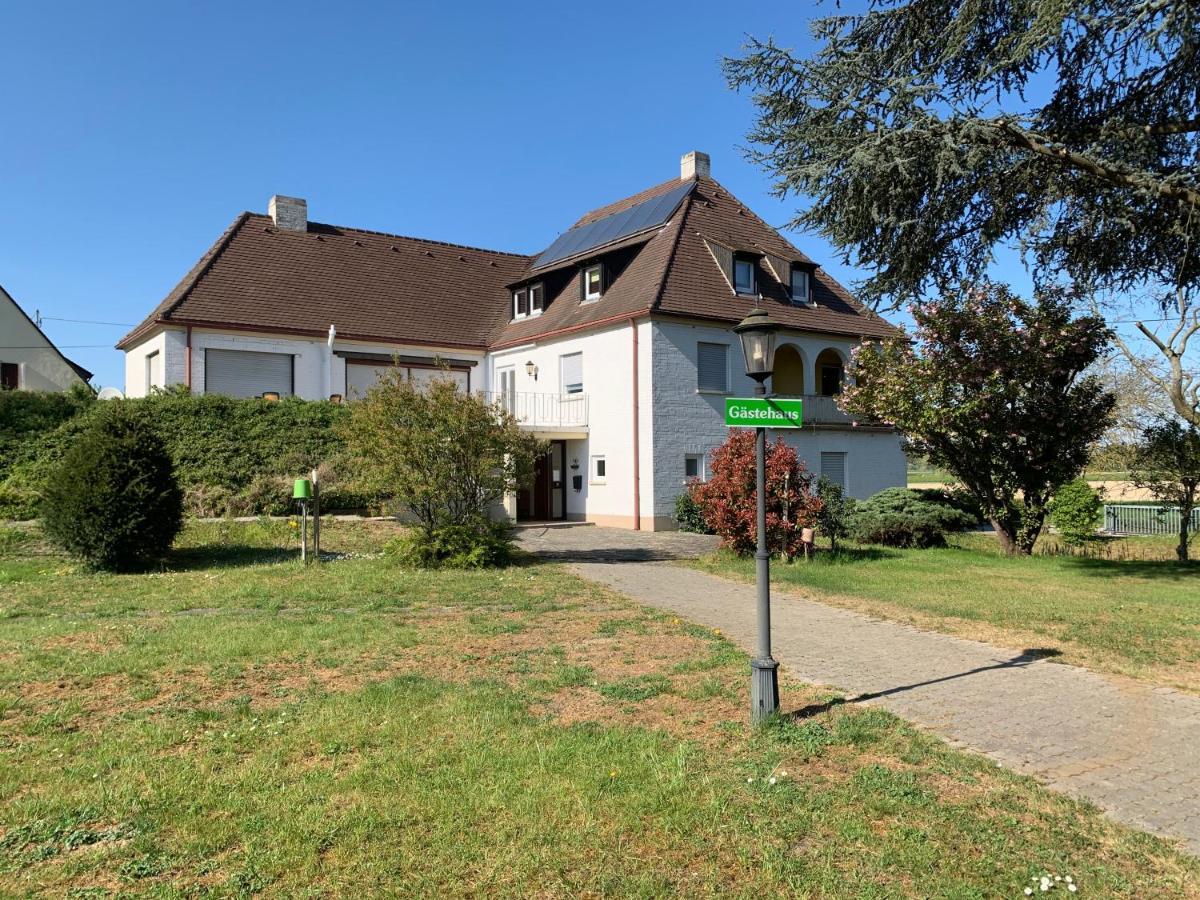 Gaestehaus An Der Rheinbruecke Altlussheim Esterno foto